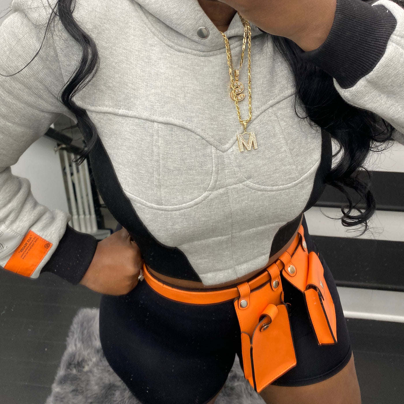 Motor Sport Corset Hoodie